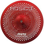 Low Volume Cymbal Mute Cymbal Pack Red 6 Pieces 10" Splash+14"hi-hat+16"crash+18"crash+20"ride FREE Cymbal Bag Silent Cymbals for Practice Drum Set