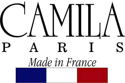 Camila Paris CP3072 French Hair Barrette Clip for Girls, Set of 2 Mint Rubberized Metal Clasp Strong Hold Grip Hair Clips for Women, No Slip Durable Styling Girls Hair Accessories, Made in France