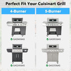 Adviace Grill Replacement Parts for Cuisinart GAS9456AS GAS2456AS GAS9556AS GAS2556AS, Grill Parts for Cuisinart 4 Burner Gas Grill GAS9456AS, Cuisinart 5 Burner Gas Grill GAS9556AS GAS2556AS