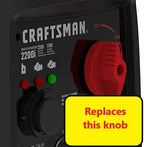 Replacement Knob Switch Run Choke for Craftsman Inverter Generator 2200i or 2500i - 3D printed part - new, 3d printed part