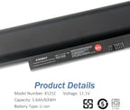 42T4947 42T4948 84+ 63Wh Laptop Battery Replacement for Lenovo IBM Thinkpad Edge E120 E125 E130 E135 E145 E320 E325 E330 E335 L330 X121E X130E X131E X140E 42T4951 45N1174 42T4958 42T4957