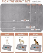 Cat Dog Food Mat, Rapid Water Absorption Dog Mat for Food and Water,100% Waterproof Cat Dog Bowl Mat, Pet Food Mat for Messy Drinkers to Protect Floors, Pet Accessories Supplies