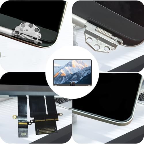 JYYSCRN Screen Replacement A2337 LCD for M1 MacBook Air 13" 2020 A2337 MGN63 EMC 3598 MGN93 MGND3 MGN73 MGNA3 MGNE3 2560×1660 LCD Screen Full Top Assembly Display,Silver