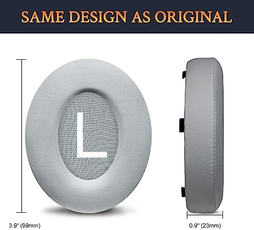 SOULWIT Cooling Gel Replacement Earpads for Bose 700 (NC700) Wireless Headphones, Ear Pads Cushions with Ice Silk Fabric, High-Density Noise Cancelling Foam, Added Thickness - Silver