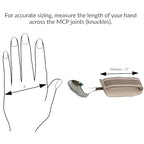 Sammons Preston Universal Cuff, Leather ADL Cuff with Elastic Strap, Holds Utensils or Writing Aids, Makes Mealtime or Other Activities Easier, for Elderly or Individuals with Weak Grip, Medium, 3"