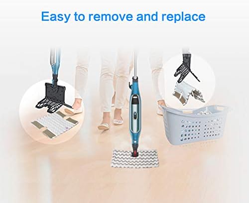 Alonyi 4 Pack Steam Mop Pads Replacement for Shark Lift-Away & Genius Steam Mop S3973 S3973D S5002 S5003 S6001 S6002 S6003 Part # XTP184 & P184WQ