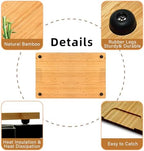 Bamboo Cutting Board Compatible with Ninja DCT401 DCT402 DCT451 Double Oven, Heat Resistant Cutting Board for Convection Toaster Oven, Air Fryer Accessories Compatible with Ninja Oven, Reclaim Space
