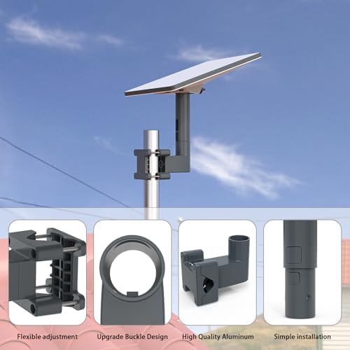 Starlink Mini Mount, RV Ladder Mount for Starlink Mini, Aluminum Alloy Starlink Kit with Installation Range 0.8-1.97” Pipe Adapter for RV/Ladder/Pole/Rack/Roof Starlink Mini Accessories