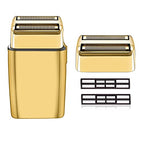 Replacement Foil and Cutter for Barberology Electric Shaver, Double Foil Shaver Replacement Head, Replacement Head Compatible with BaBylissPRO Barberology FXFS2 Electric Razors(Gold)
