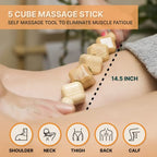 Nuddspa Wood Therapy Massage Tools 6 Pcs, Lymphatic Drainage Massager, Maderoterapia Kit, Anti Cellulite Complete Body Sculpting Tools for Total Relaxation & Relief (6 Pack)