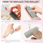 Pedicures Replacement Heads for Haootadiy Flawless Pedi, Eelectric Tool Foot File, Pedi Replacement Roller Head fit Finishing Touch Flawless Pedi