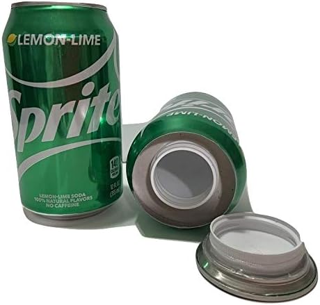 Sprite Can Safe Sprite Diversion Safe Sprite Stash Safe Compatible/Replacement for (Sprite) Made by Coca-Cola Company Sprite Stash Safe with 4" Hidden Compartment to Hide Money, Jewelry, or ???