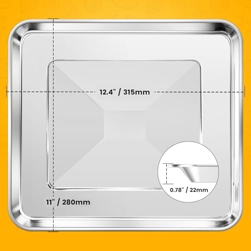 Air Fryer Tray Replacement for Cuisinart TOA-60 TOA-65 TOA-70 Toaster Air Fryer Convection Oven, 12.2 * 11'' Non-stick Mesh Air Fryer Steel Basket Wire Rack Accessories Parts, Dishwasher Safe