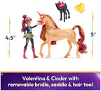 Unicorn Academy, Valentina & Cinder with 2 Accessories & Hair Tool, Dolls & Unicorn Toys for Girls Ages 4 and up