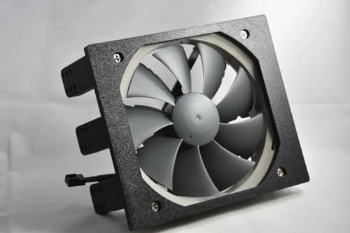 120mm Fan Bracket for Computer 5.25 Inch Drive Bay | PC Fan Mount | 3D Printed PC Accessories | Replace Optical Drive with fan (Marble)