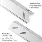Grill Heat Tent Replacement Parts for Cuisinart GAS9556AS GAS2556AS 5 Burner Heat Plate Shield Grill Parts for Cuisinart GAS9456AS GAS2456AS GAS1456ASO GAS1456BSO GAS2420AS, 5 Pack