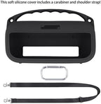 co2CREA Soft Silicone Case Replacement for Bose New SoundLink Flex 2nd Gen Bluetooth Portable Speaker (Silicone Case, Black Case)