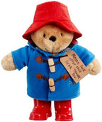 Rainbow Designs Classic Paddington Bear with Boots - 25cm Standing Plush Character - Soft & Cuddly Paddington Teddy Bear with Iconic Duffle Coat, Bush Hat & Shiny Red