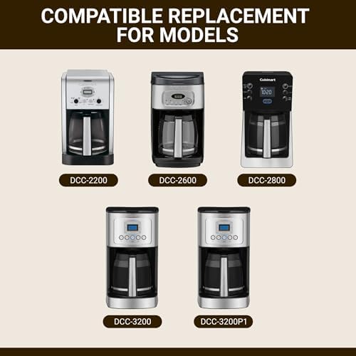 14-Cup Replacement Carafe Compatible with Cuisinart Coffeemakers: DCC-2200, DCC-2600, DCC-2800, DCC-3200, DCC 3200P1