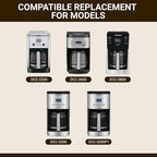 14-Cup Replacement Carafe Compatible with Cuisinart Coffeemakers: DCC-2200, DCC-2600, DCC-2800, DCC-3200, DCC 3200P1
