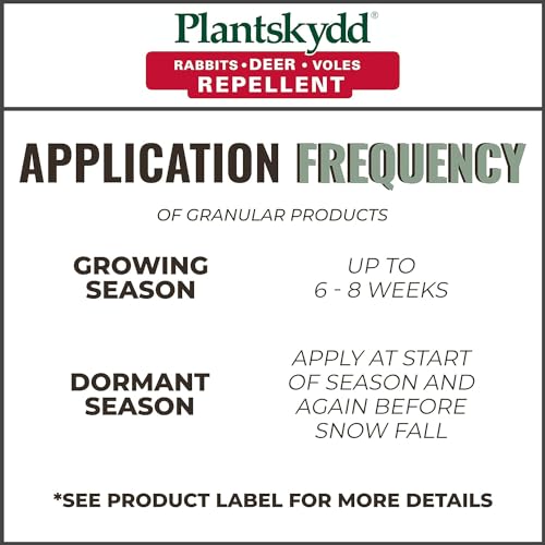 Plantskydd PS-VRD-3 Granular Animal Repellent for Deer, Rabbits and Voles, Also for Deer, elk, Moose, Hares, Voles, Squirrels, Chipmunks and Other Herbivores 3.5 LB Granular Shaker Jug (3.5 LB)
