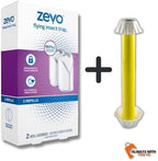 Zevo Flying Insect Trap Refill Kit| Attracts and Traps Insects like Fruit Flies, Gnats, House Mosquitoes Other | Pack Includes 2 cartridges| Device Sold Separately, White