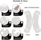 Curved Transfer Board Wheelchair Accessories for Transferring to Wheelchair ，Chair, Bed, Toilet, Car for Patient, Elderly, Disabled, 31.1 * 9.84 * 0.46" 3.64 lbs ABS Transfer Devices (White)
