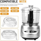 DLC-2AWBC-1 Food Processor lid Replacement for Cuisinart DLC-2A Mini Prep Plus Food Processor 3 Cup,Work Bowl Cover Models