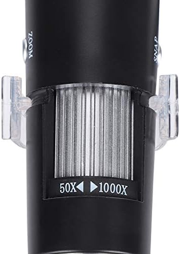 Microscope, USB Microscope Industrial Accessories, Portable Magnification, Builtin 8 LED Lights, for Phone Repair Jewelry Appraisal