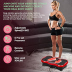 Vibration Plate Exercise Machine Vibration Plates for Weight Loss Vibration Plate for Lymphatic Drainage Whole Body Shaking Vibrating Plate Exercise Machine Fitness Platform with Resistant Band