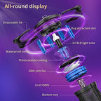 POWIFY Mosquito Trap Outdoor, Bug Zapper with Fluorescent UV Light, Fly Trap Mosquito Zapper with Suction Fan, Mosquito Killer for Gnat, Moth, Flying Insect (with Stand)