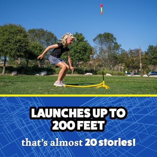 Stomp Rocket Ultra Rocket Refills, 6 Rockets - Replacement Foam-Tipped Rockets for Kids - Fun Backyard & Outdoor Kids Toys Gifts for Boys & Girls