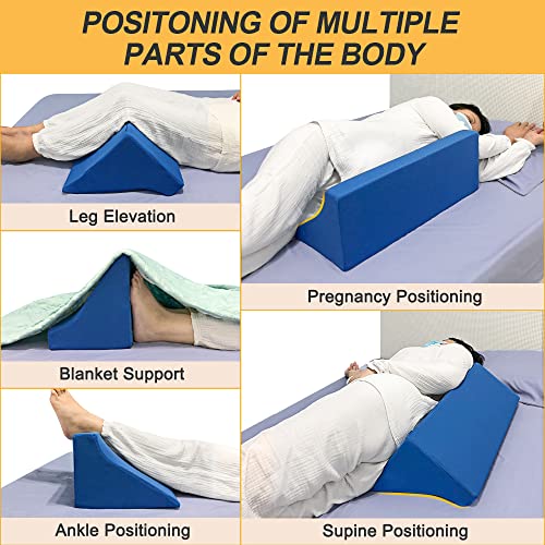 Mistuki Blanket Lifter for Feet Bed Sheet Raiser Foot Block Pillow Cradle Tent Sleep Support Supplies Holder Foam Wedge for Toes Pain Leg Knee Ankle Post Surgery Recovery Hospital Assistance Device