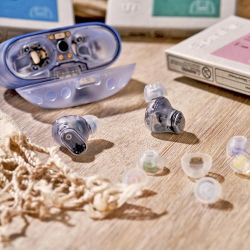 SpinFit Omni for True Wireless Earbuds & IEMs - MS - Patented Silicone Eartips for Replacement (1 Pair) (3.7 mm Nozzle Dia.)