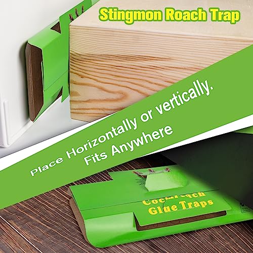 24 Pack Roach Traps Indoor Roach Killer Indoor Infestation, Cockroach Killer Indoor Home Cockroach Trap Sticky Traps for Insects
