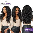 Sensationnel What lace 13x6 Wigs - latisha lacefrontal hand tied glueless synthetic with natural density preplucked hairline (FLAMBOYAGESAND)