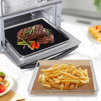 Air Fryer Basket for Oven Air Fryer Accessories for Cuisinart Air Fryer Toaster Oven, Baking Set with Air Fryer Basket Pan Parchment Paper Disposable Airfryer Liner for Cuisinart TOA-60/TOA-65/TOA-70
