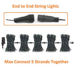 OZS Upgraded 2Pack 164ft 400 LED Christmas String Lights Outdoor/Indoor, Extendable Fairy String Lights, Waterproof 8 Modes Green Wire Tree Lights for Holiday Party Christmas Decorations (Warm White)