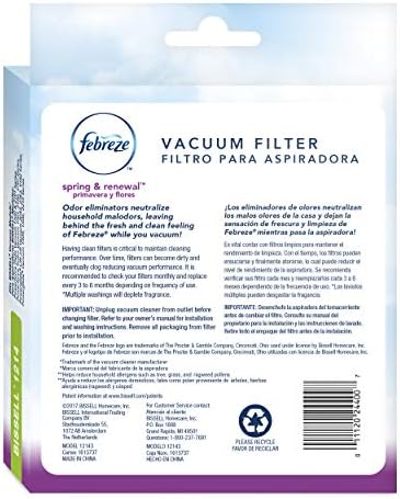 BISSELL Febreze Style 1214 Cleanview & PowerGlide Pet Replacement Filter - 12141 - Pack of 2