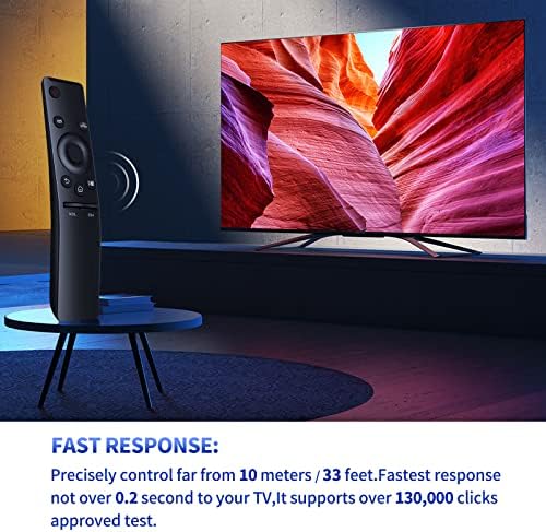 Universal for Samsung-TV-Remote-Control Replacement,Compatible with All Samsung Smart Frame Curved QLED TVs