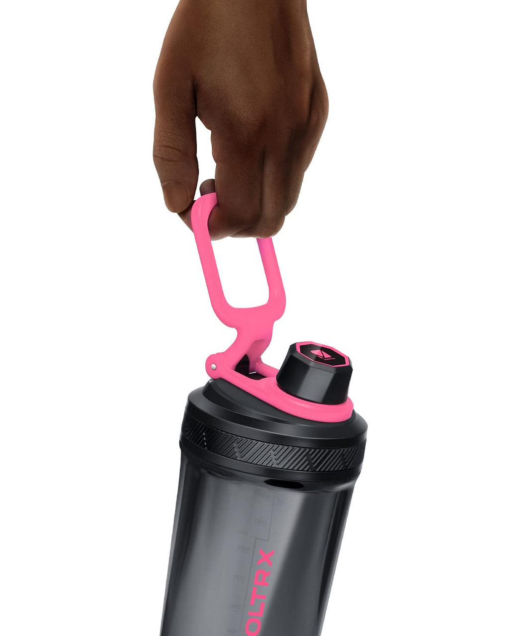 VOLTRX Shaker Bottle, Gallium USB C Rechargeable Electric Protein Shake Mixer, Shaker Cups for Protein Shakes and Meal Replacement Shakes, BPA Free, Made with Tritan, 24oz