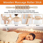 AiRelax 4 Pcs Maderoterapia Kit Wood Therapy Massage Tools for Body Shaping, Wooden Lymphatic Drainage Massager for Gua Sha, Massage Roller, Body Sculpting Tools Set for Body Contouring