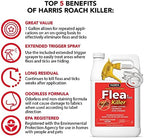 Harris Flea and Tick Killer, Liquid Spray with Odorless and Non-Staining Extended Residual Kill Formula (Gallon)