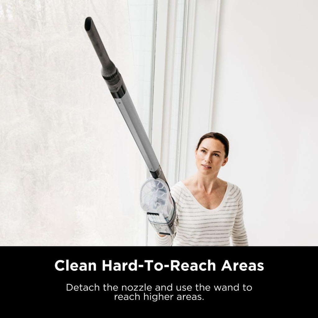 Shark Cordless Vacuum Cleaner with with XL Dust Cup, Lightweight, Portable, Rechargeable, Powerful Pet Hair Pickup, Removable Handheld, Crevice Tool, Carpet and Hard Floors,40min Runtime, Grey, IX141