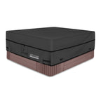 ULTCOVER Waterproof 600D Polyester Square Hot Tub Cover Outdoor SPA Covers 85 x 85 inch, Black