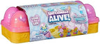 Hatchimals Alive, Pink & Yellow Egg Carton Toy with 6 Mini Figures in Self-Hatching Eggs, 11 Accessories, Kids Toys for Girls and Boys Ages 3 and up