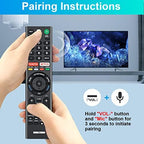 Replacement for Sony Bravia TV Remote with Voice Control, for Sony RMF-TX300U 4K Smart HDTV XBR-49X800E XBR-55X800E XBR-55X850D XBR-65X850E XBR-85X850D XBR-43X800E XBR-65X930D XBR-75X850E XBR-75X940D