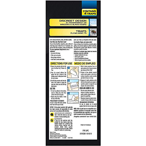 BLACK FLAG WINDOW FLY TRAP 16 PACK (4 PACKAGES WITH 4 TRAPS EA)
