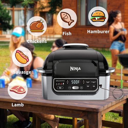 Temperature Meat Probe for Ninja AG400C-AG400,-AG450CO- Foodi Pro 5-in-1 Indoor Grill with Air Fry, for Ninja Smart Thermometer Replacement Accessories…