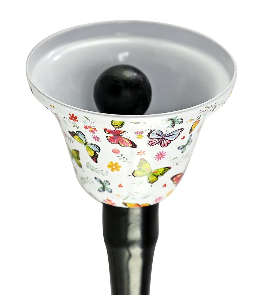 Home-X Butterfly Handheld Call Bell - Dinner Bell for Inside, School, Classroom, Wedding Bells, Service Desk, Bell for Elderly, Seniors, Patients, Adults, Kids, Meditation, Jingle Hand Bell